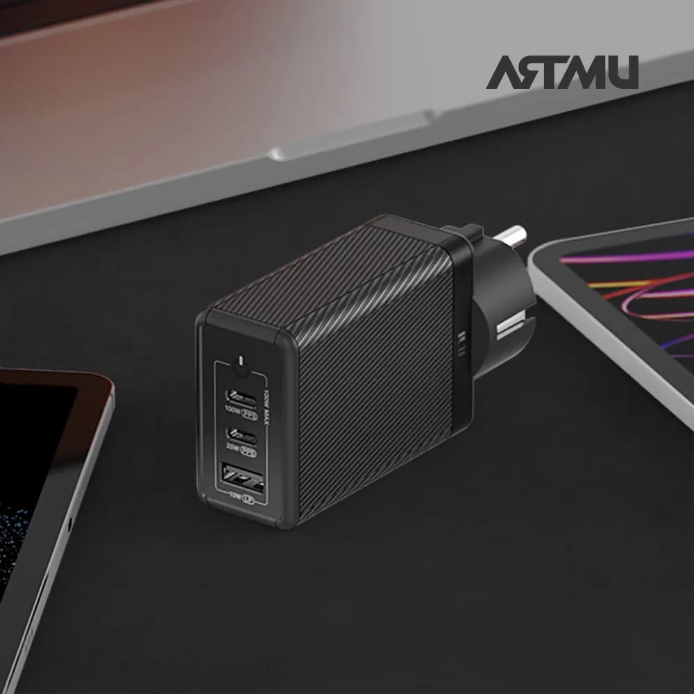 شاحن فائق السرعة متعدد الأرضيات ARTMU USB PD 100W PPS GaN GS610 - 5