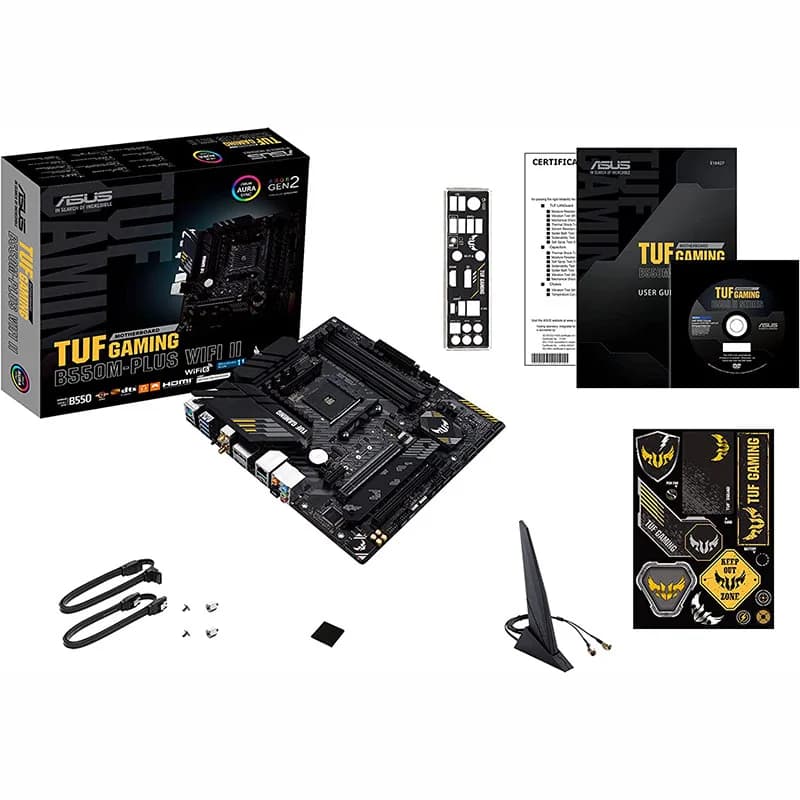 ASUS TUF GAMING B550M PLUS WIFI II New AMD B550 micro ATX supports AMD Ryzen 5000 series motherboard socket AM4 - 6
