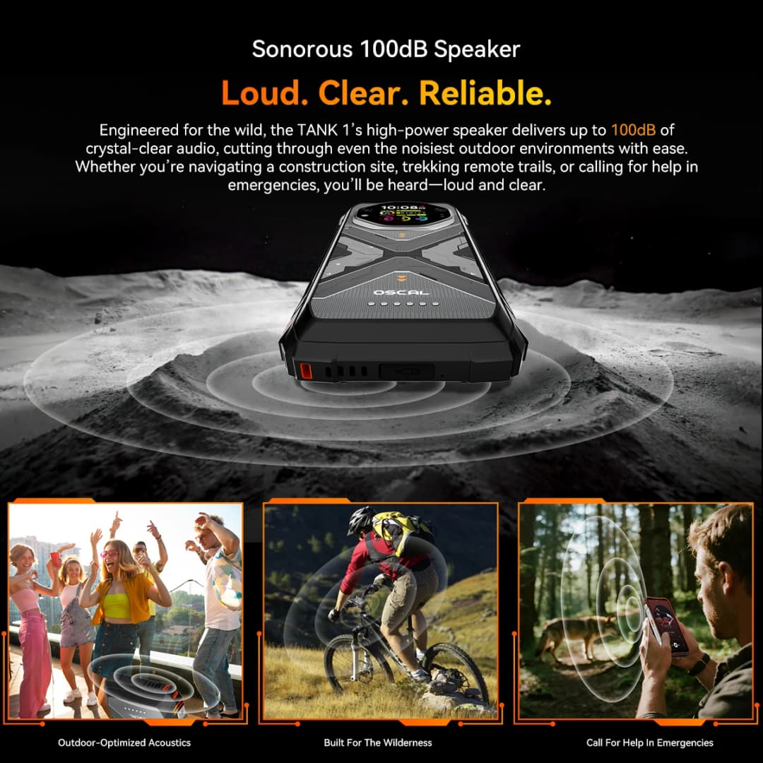 Blackview OSCAL TANK 1 Rugged Phone 6.78" 120Hz FHD+ Display Outdoor Call Phone 16GB+512GB 20000mAh Smartphone 5G Android 15 NFC - 2