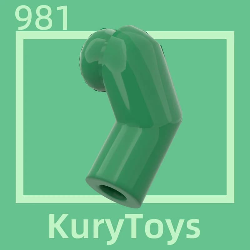 كوري تويز دي اي واي موك ل 981 # 10 قطع أجزاء مكعبات البناء لجزء الجسم الذراع، اليسار - 5