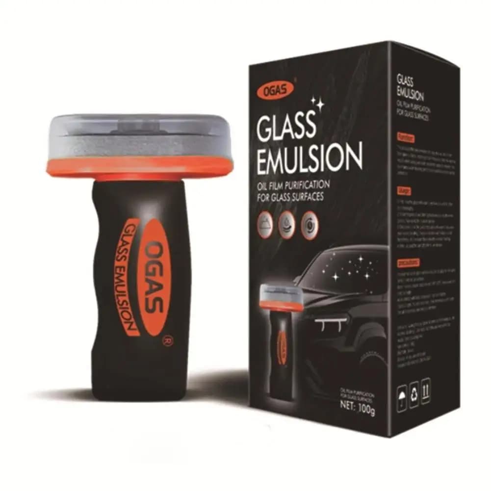 مزيل طبقة زيتية يدوي منظف زجاج السيارة الأمامي/الجانبي/الخلفي مرآة الرؤية الخلفية تنظيف زجاج السيارة - 2