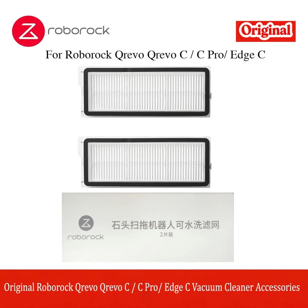 Original Roborock Qrevo C / C Pro/ Edge C Vacuum Cleaner Accessories of Main Brush Side Brush Mop Cloth Filter Dust Bag - 5