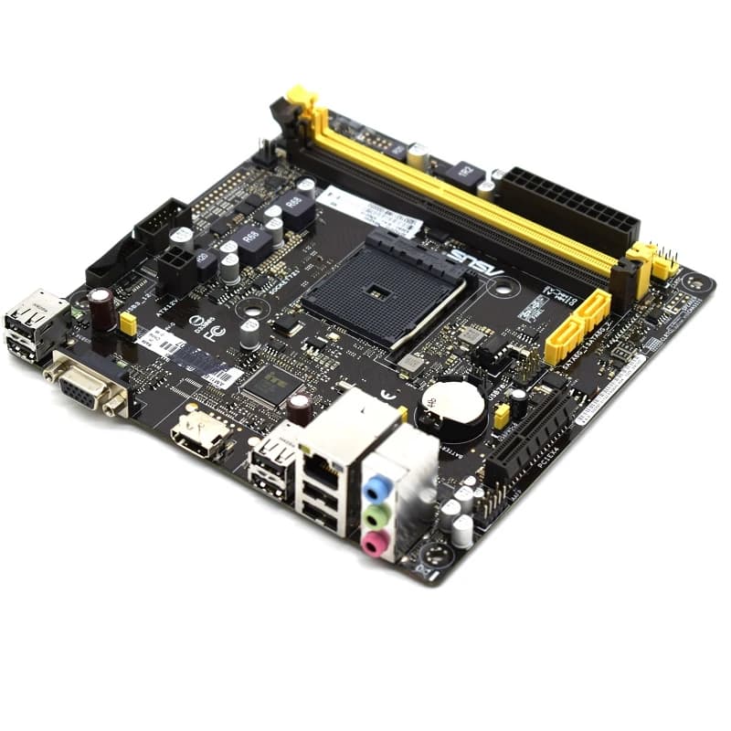 مجموعة لوحة أم ASUS AM1I-B/K30BD DP Mini ITX مع بطاقة معالج، ذاكرة DDR3، شريحة AMD A320، PCI-E 3.0، SATA2، USB2.0، مقاس 17*17 سم، للمكتب - 5