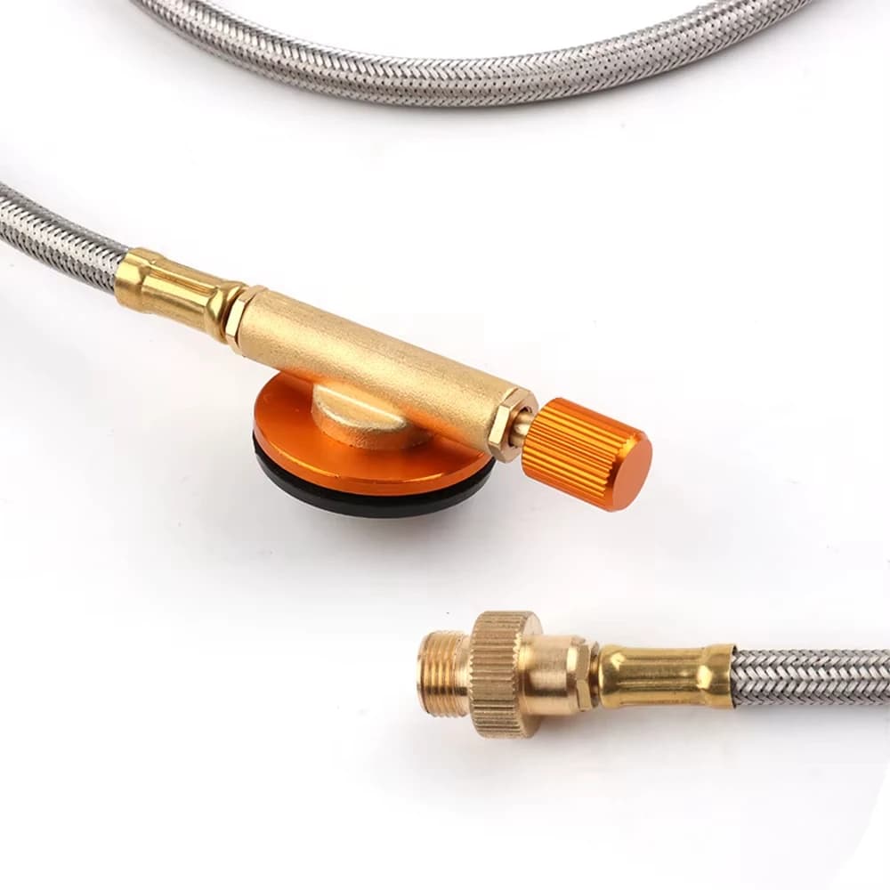 Pandatour Camping Gas Stove Adapter ButaneAdapter Extension Hose Split StoveConverter Connection Hose Gas Tank Adapter Equipment - 2