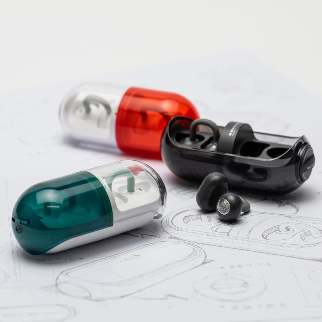 سماعات أذن MOONDROP PILL، كبسولة موسيقى، OWS، خطاف أذن، بلوتوث 6.0، تقليل الضوضاء الذكي AI، TWS - 5