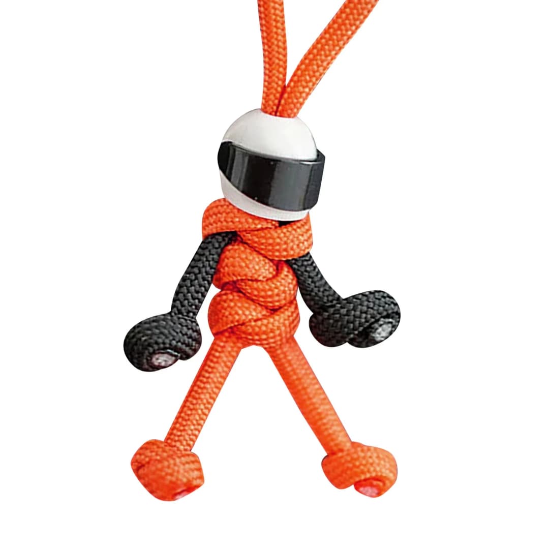 خوذة قلادة حقيبة حبل المنسوجة مظلة حبل شنقا حقيبة الظهر قلادة، سلسلة المفاتيح دراجة نارية، هدية السنة الجديدة، هدية عيد الميلاد - 5