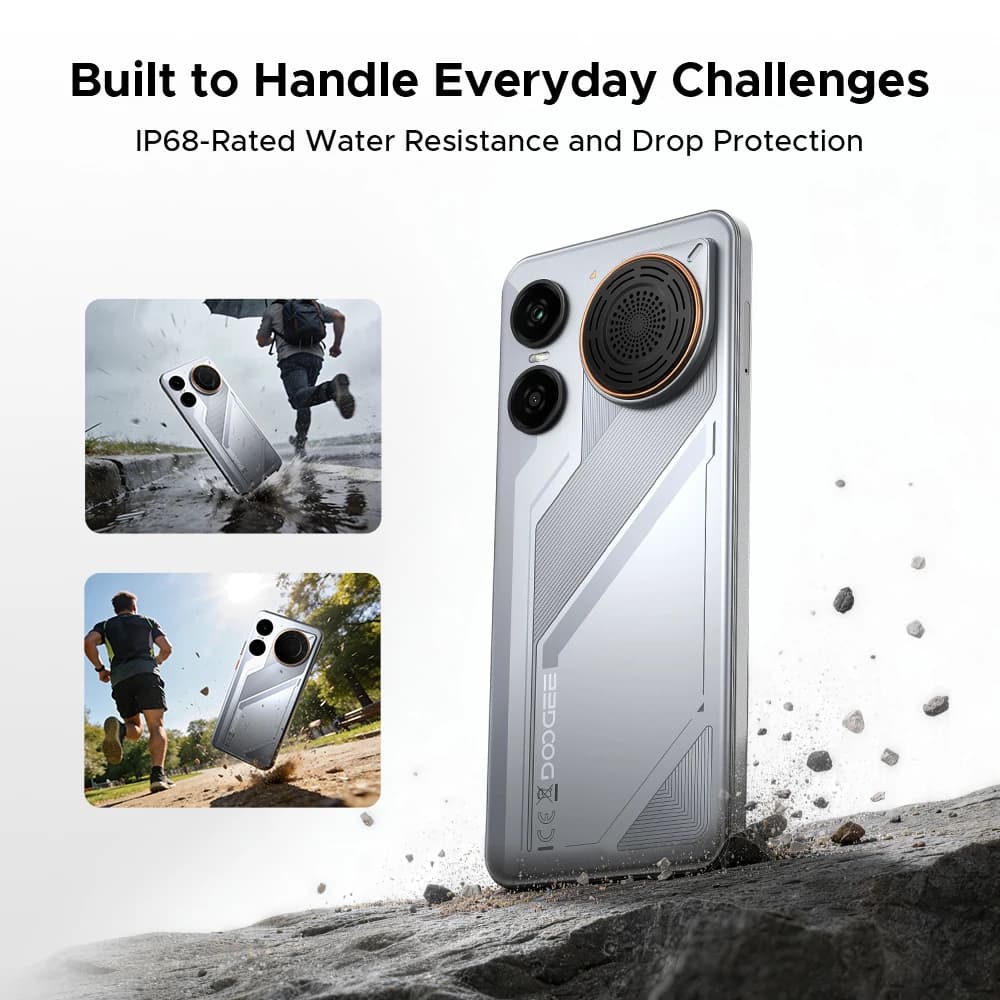 DOOGEE M30 Smartphon Android 16 6.88" HD+IPS Display Octa Core Mobile Phone 48GB(6+42)+256GB 8000mAh 64M Camera NFC 33W Chaging - 3
