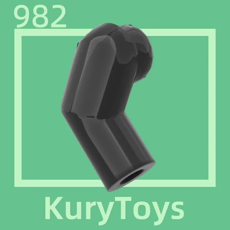 كوري تويز دي اي واي موك ل 982 # 10 قطع أجزاء مكعبات البناء لجزء الجسم الذراع، يمين - 3