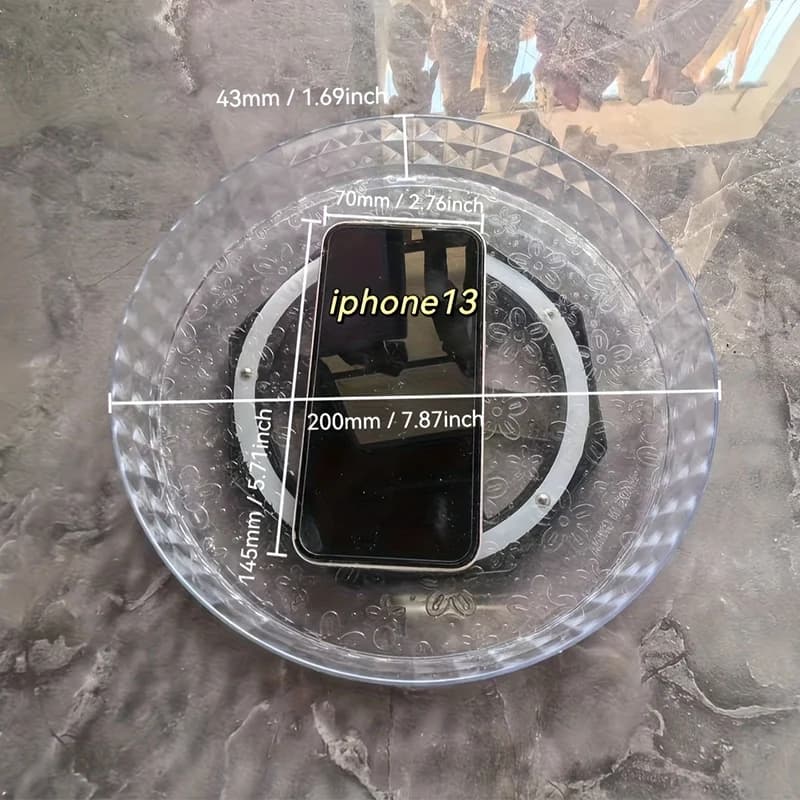 رف دوار 360 درجة، منصة تخزين متعددة الوظائف لأسطح المطبخ، رف توابل، صينية تخزين لسطح المكتب في غرفة المعيشة - 3