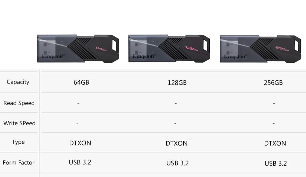 محركات أقراص فلاش USB من كينجستون، قلم تخزين 64 جيجابايت، ذاكرة 3.2، 128 جيجابايت، قلم تخزين صغير متين، قرص فلاش USB 3.2، مفتاح USB صغير 256 جيجابايت - 3