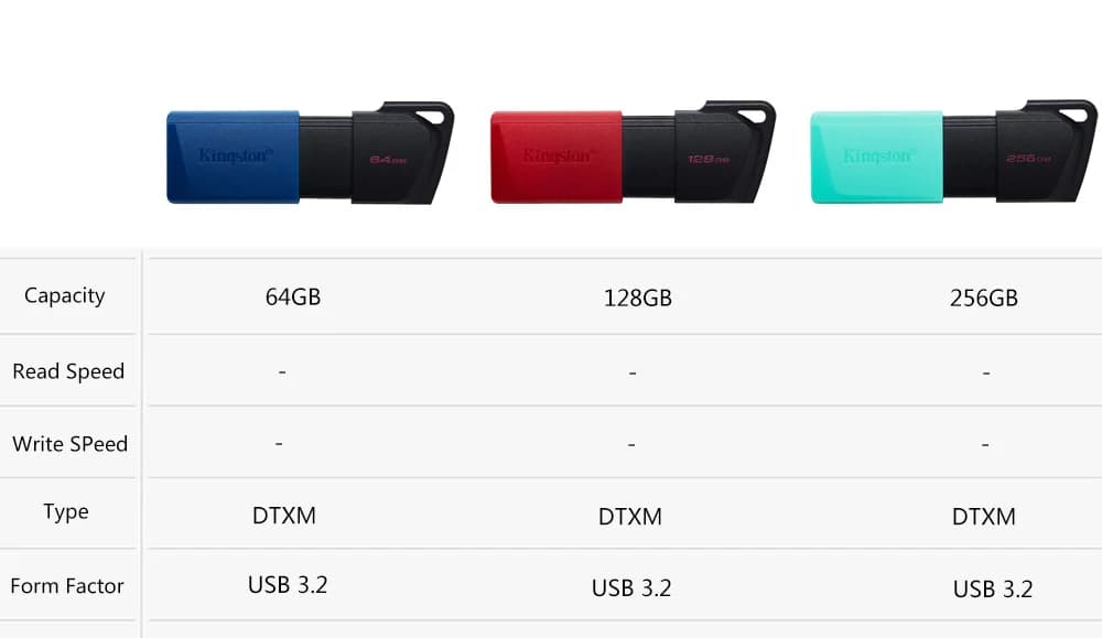 Kingston USB Flash Drive USB 3.2 Gen 1 Pen Drive 64GB 128GB 256GB Flash Disk Mini Key Memory Original Usb Stick3.2 Drives for PC - 2