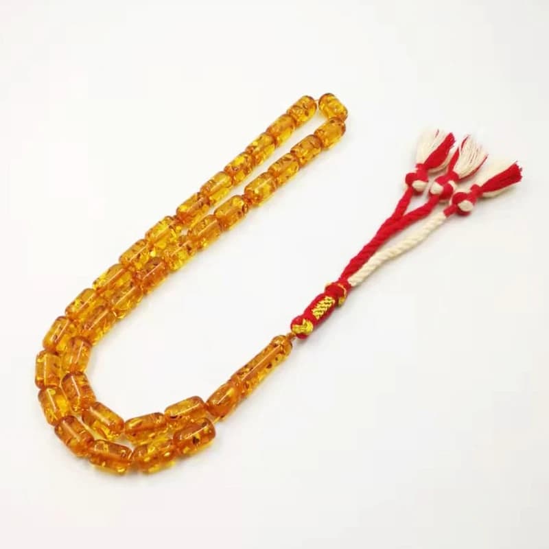 تسبيح الرجال التركية سبحة صلاة الراتنج الخرز مسلم مسبحة مصباح اليدوية القطن شرابة سوار الموضة العربية الإسلامية - 6