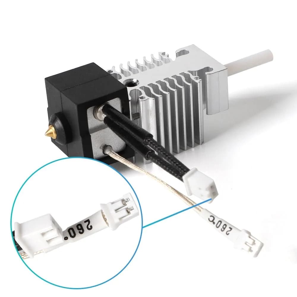 مجموعة طرف ساخن من كرياليتي Ender 3 V3 SE، وكتلة تسخين الطرف الساخن للمبثق/المشتت الحراري/الثرمستور/أنبوب التسخين، متوافقة مع Ender3 V3 SE - 5