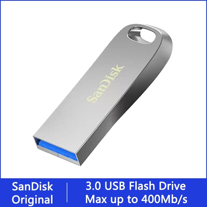 محرك أقراص فلاش SanDisk USB 3.2 صغير، سعات 128 جيجابايت و64 جيجابايت و32 جيجابايت و256 جيجابايت و512 جيجابايت و16 جيجابايت، سرعة 400 ميجابايت/ثانية، محرك أقراص فلاش USB، ذاكرة على مفتاح