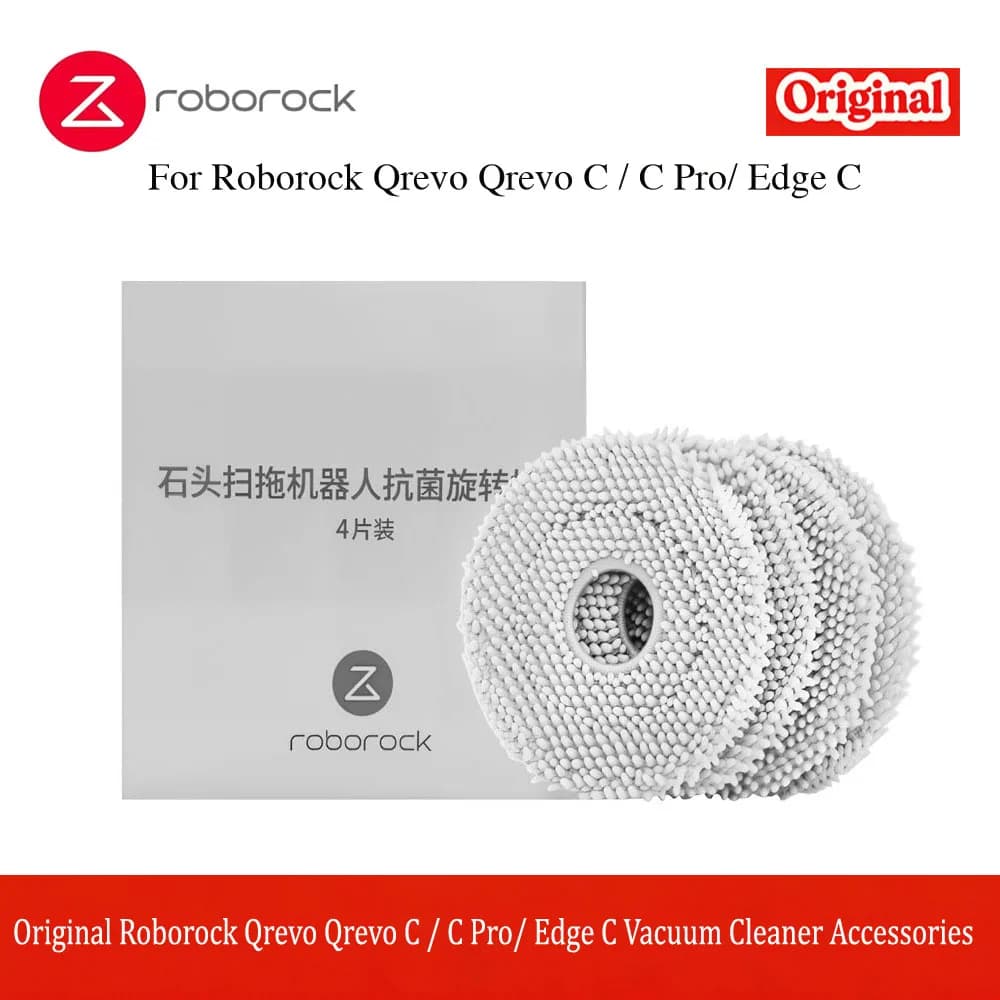 Original Roborock Qrevo C / C Pro/ Edge C Vacuum Cleaner Accessories of Main Brush Side Brush Mop Cloth Filter Dust Bag - 3