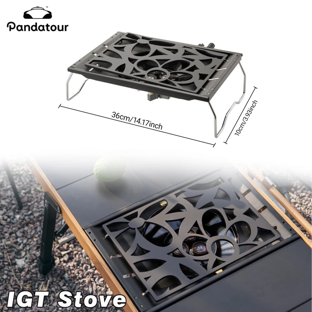 Pandatour IGT Camping Super High Firepower Stove Desktop One-Unit One-Touch Folding IGT Table Stove Stainless Steel Furnace ﻿ - 3