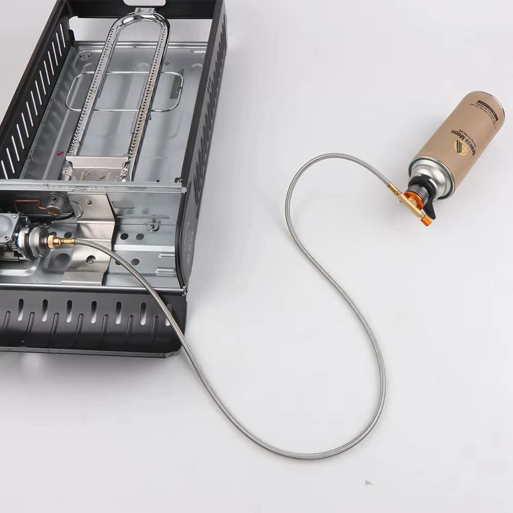 Pandatour Camping Gas Stove Adapter ButaneAdapter Extension Hose Split StoveConverter Connection Hose Gas Tank Adapter Equipment - 4