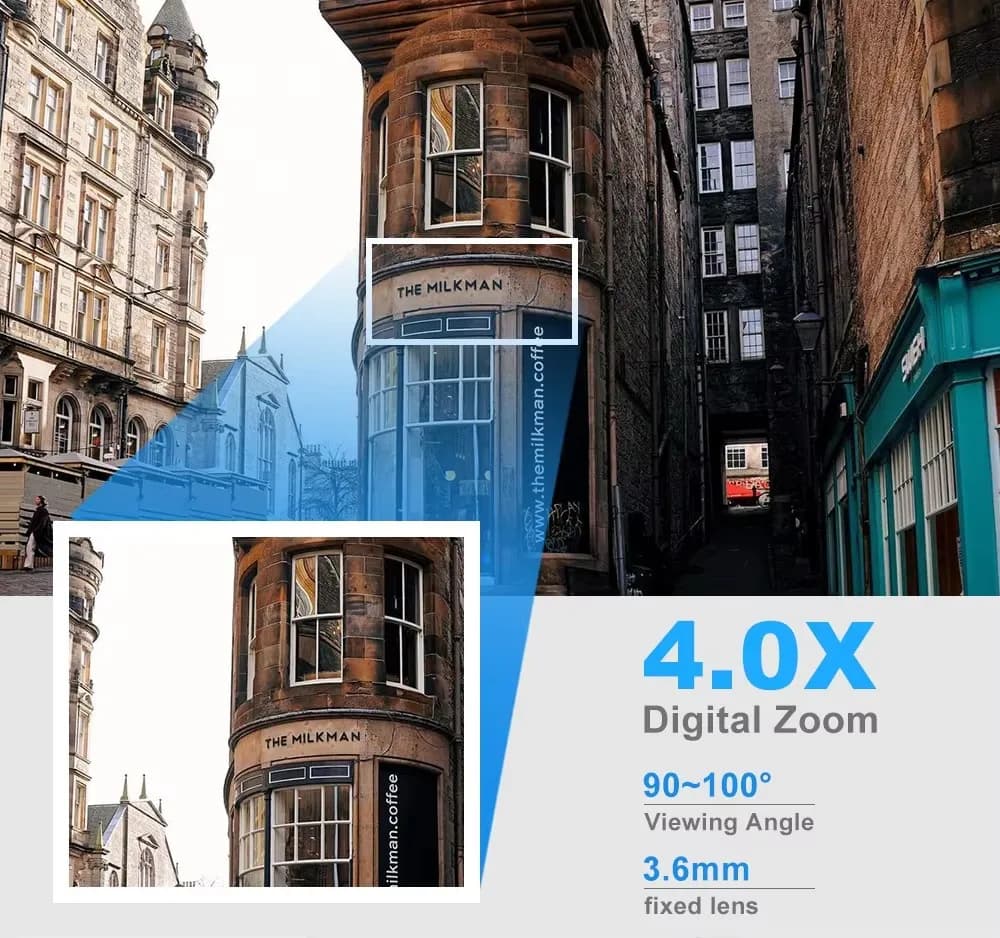 كاميرا لاسلكية بتقنية WiFi بدقة 1080P HD، إصدار ممتاز، داخلية وخارجية بزاوية 360 درجة - 4