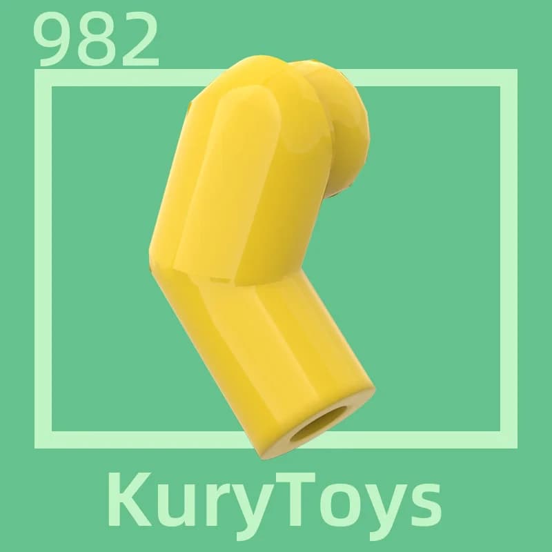 كوري تويز دي اي واي موك ل 982 # 10 قطع أجزاء مكعبات البناء لجزء الجسم الذراع، يمين - 4