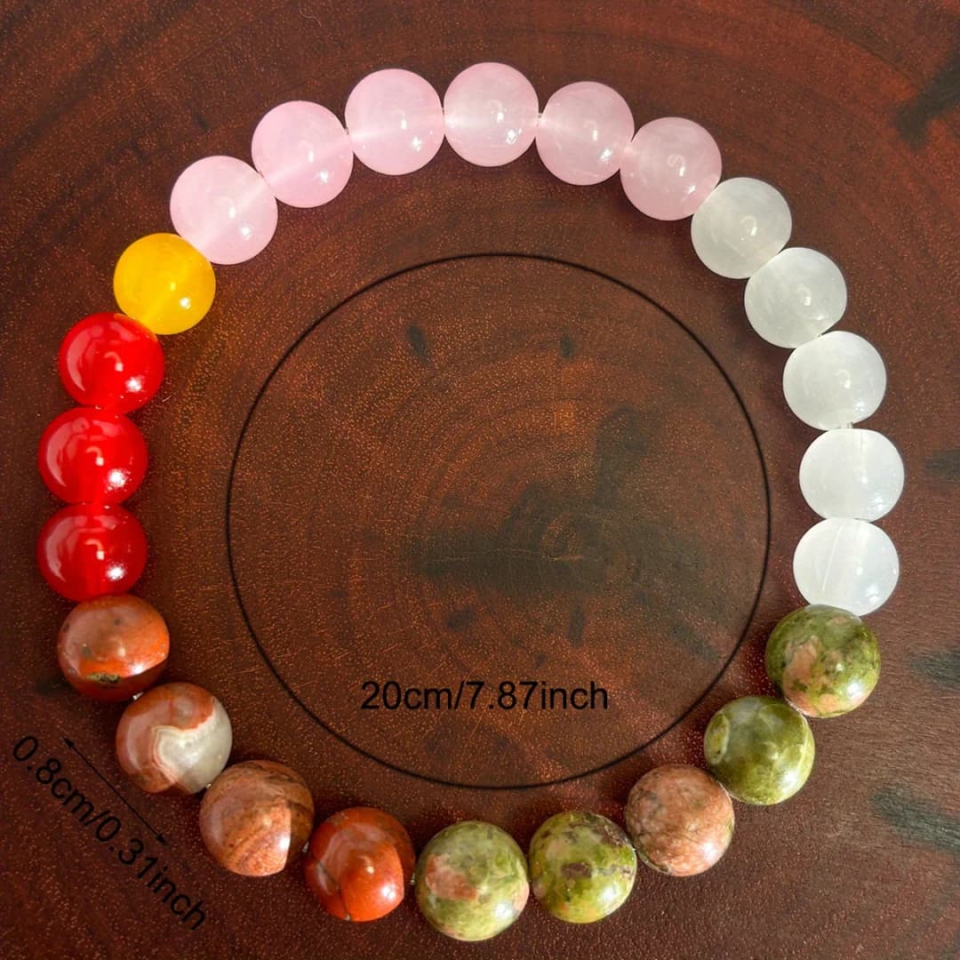 سوار خصوبة - سوار حمل صحي من حجر القمر، حجر شفاء، مجوهرات من الخرز، هدية - 4