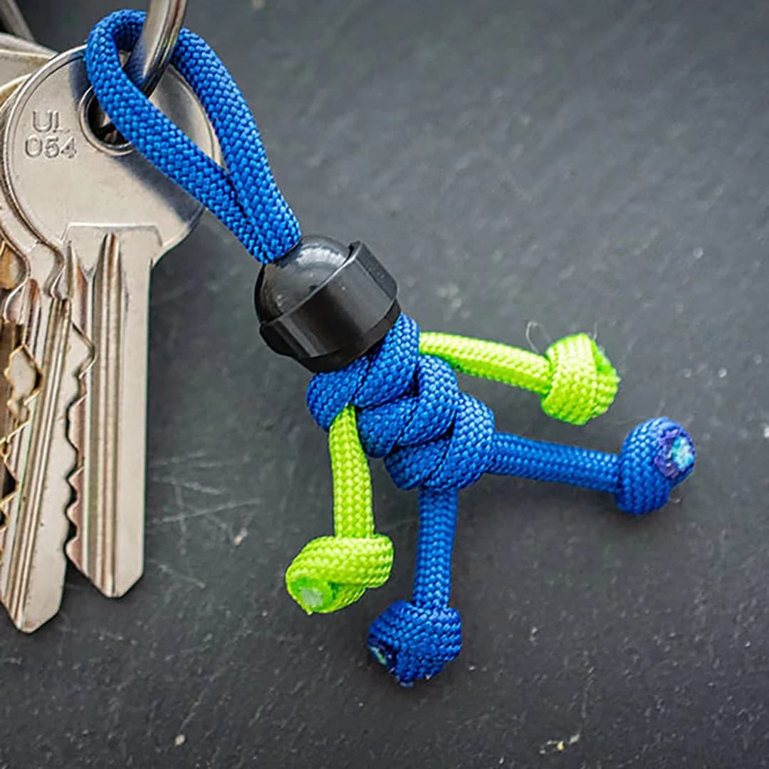 خوذة قلادة حقيبة حبل المنسوجة مظلة حبل شنقا حقيبة الظهر قلادة، سلسلة المفاتيح دراجة نارية، هدية السنة الجديدة، هدية عيد الميلاد - 2