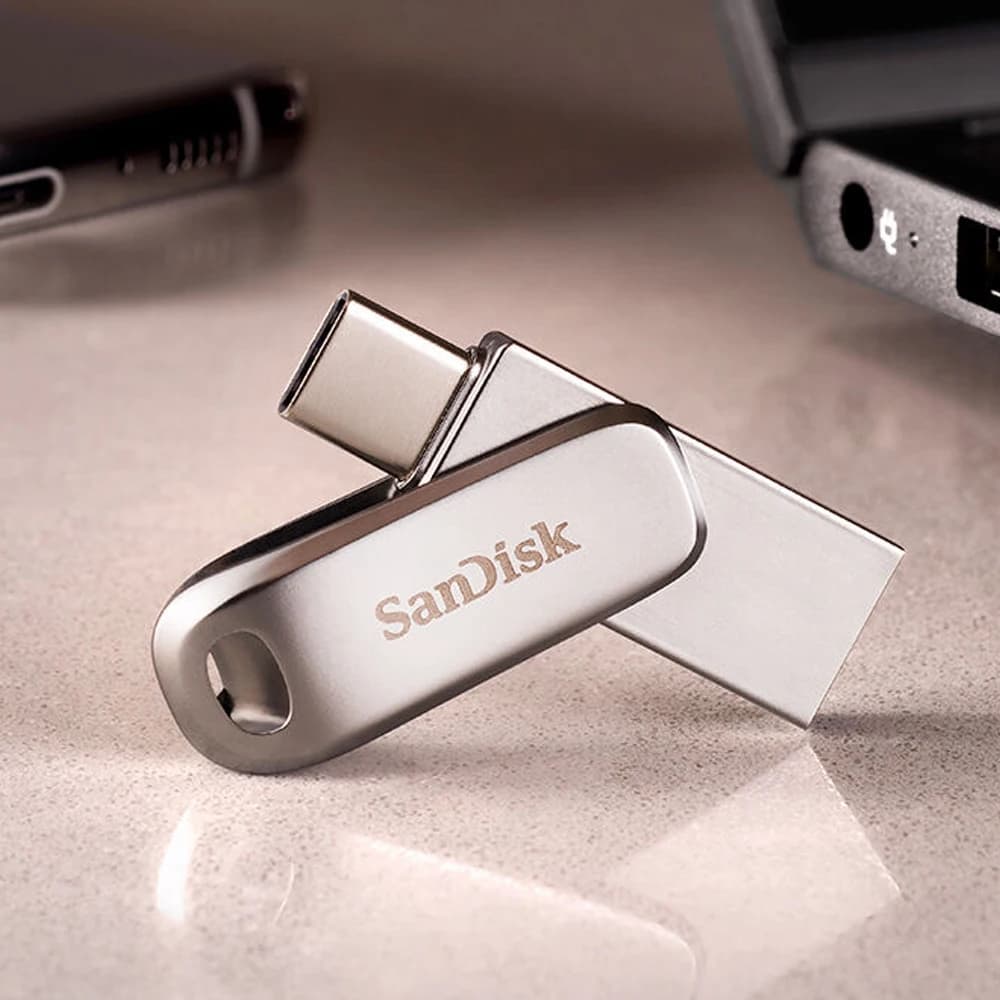 SanDisk Ultra Dual Drive Luxe USB Type-C Metal USB3.2 Flash Drive 32Gb 64Gb 128Gb 256Gb 512Gb 1T speed Up to 400Mb for PC Phone - 4