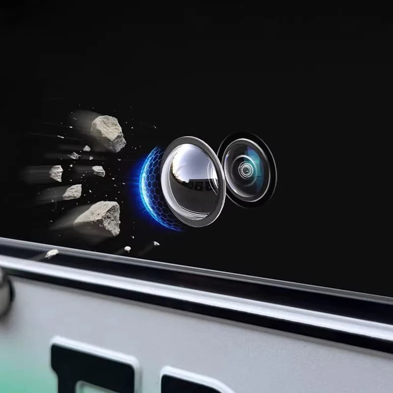 Universal Car Camera Lens Protector 2PCS Rear View Backup Camera Cover 360° Camera Protection Anti Scratch Waterproof - 3
