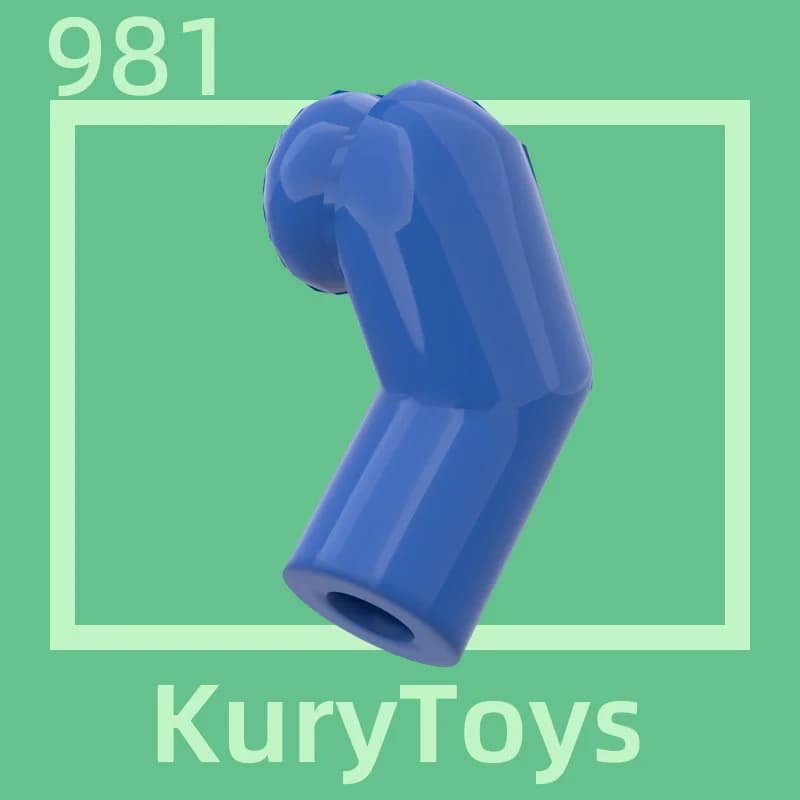 كوري تويز دي اي واي موك ل 981 # 10 قطع أجزاء مكعبات البناء لجزء الجسم الذراع، اليسار - 6