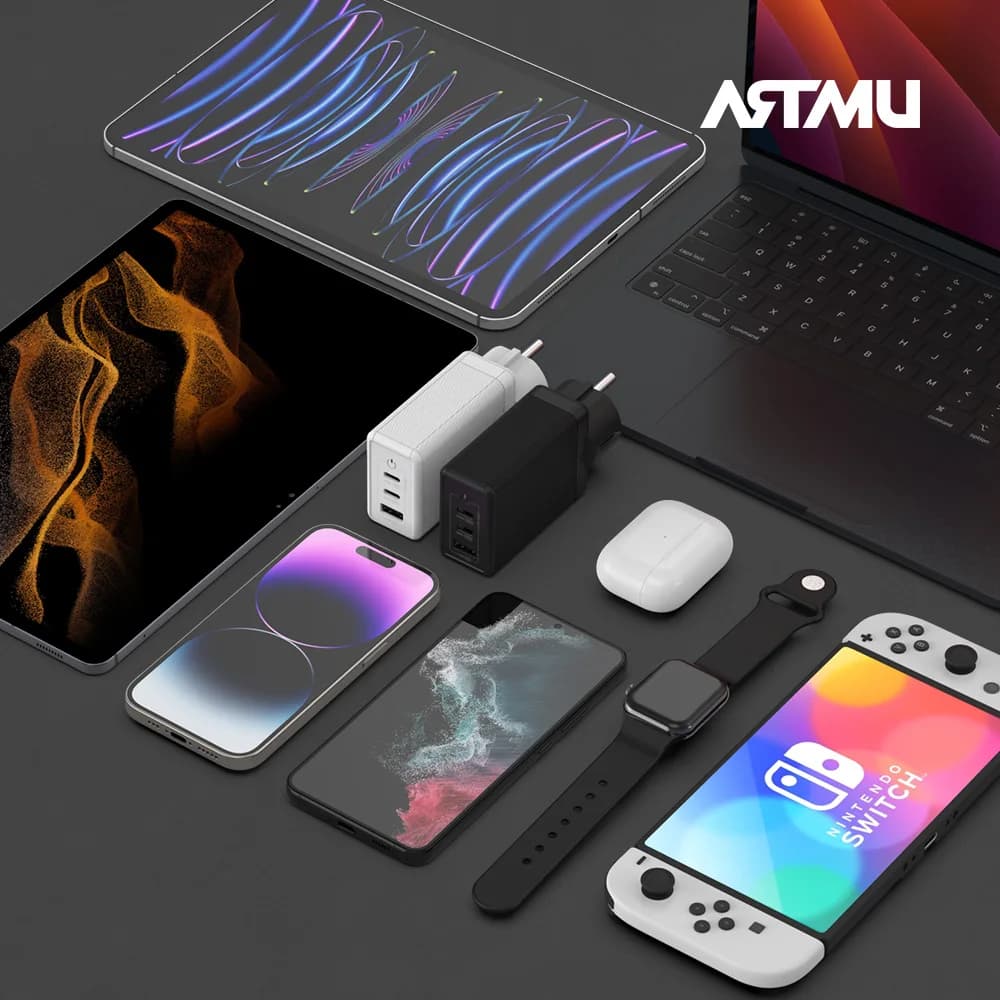شاحن فائق السرعة متعدد الأرضيات ARTMU USB PD 100W PPS GaN GS610 - 6