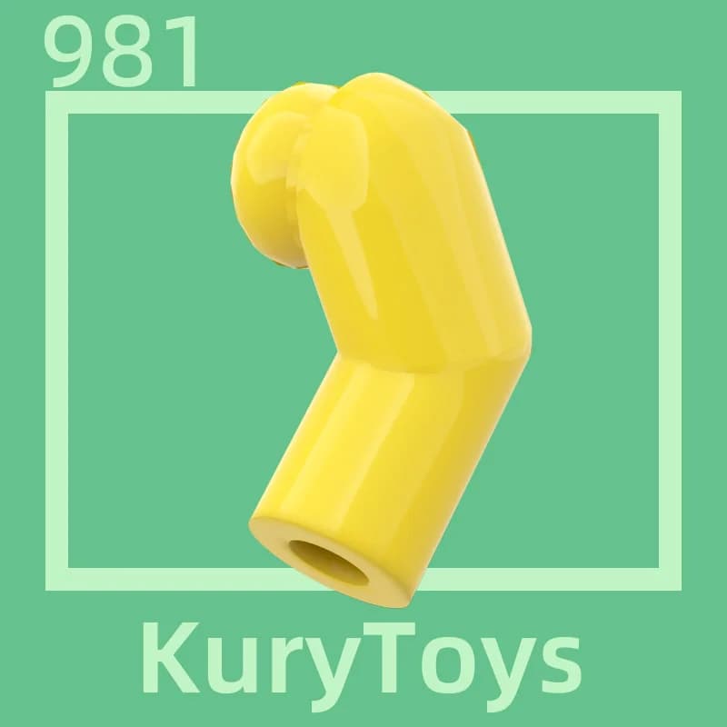 كوري تويز دي اي واي موك ل 981 # 10 قطع أجزاء مكعبات البناء لجزء الجسم الذراع، اليسار - 4