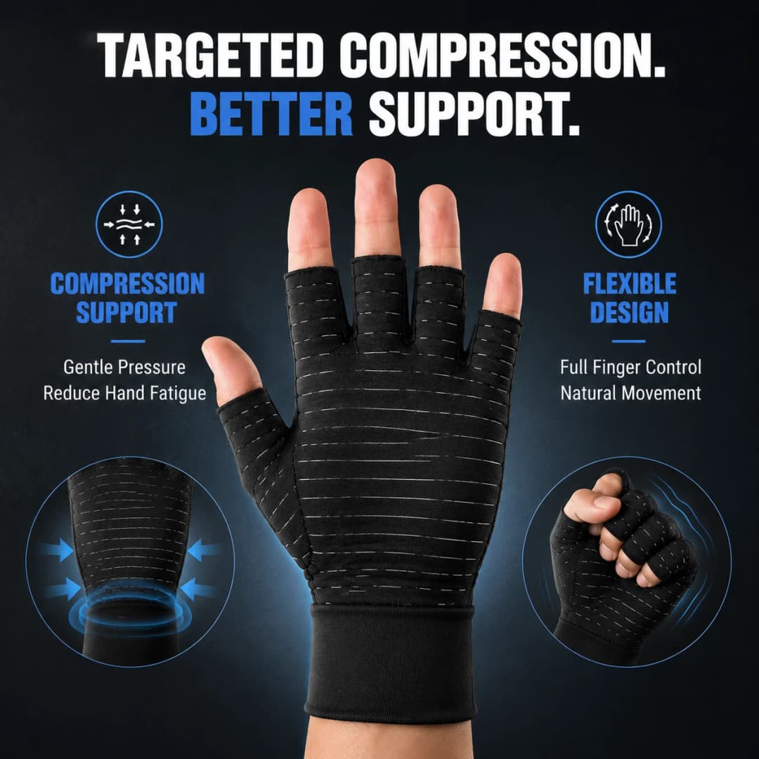 Half Finger Fitness Gloves for Men Women Compression Workout Gloves Gym Training Weight Lifting Gloves Anti Slip Breathable Supp - 2