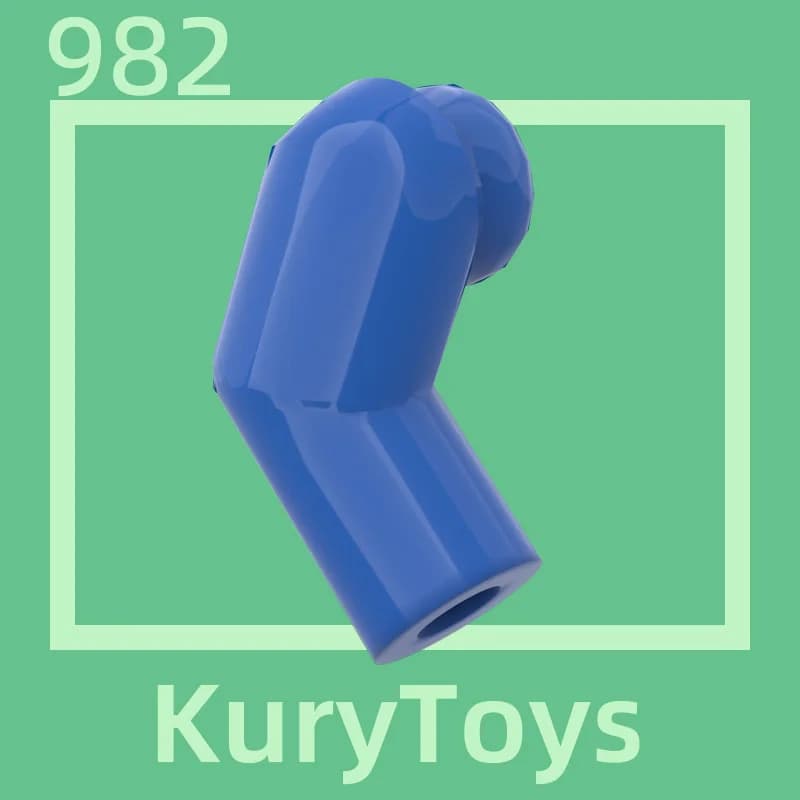 كوري تويز دي اي واي موك ل 982 # 10 قطع أجزاء مكعبات البناء لجزء الجسم الذراع، يمين - 6