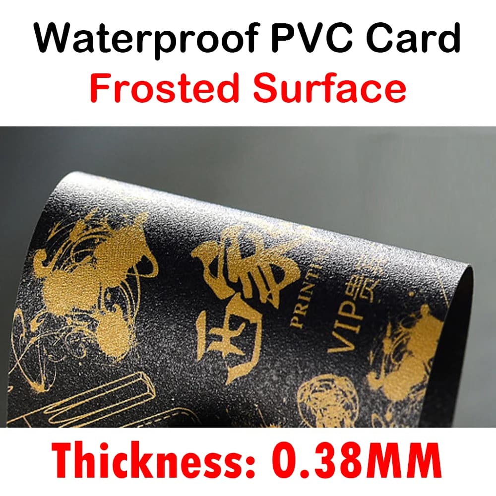 100-1000 قطعة بطاقة هوية عمل PVC مخصصة تصميم خاص شعار اسم بلاستيك مقاوم للماء جانبين لامع مطفي شكراً 85.5*54 مم - 4