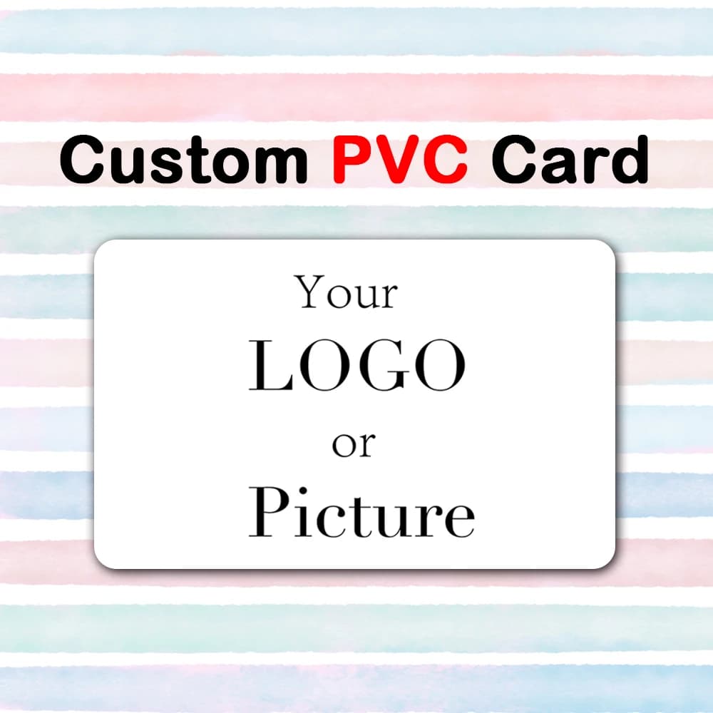 100-1000 قطعة بطاقة هوية عمل PVC مخصصة تصميم خاص شعار اسم بلاستيك مقاوم للماء جانبين لامع مطفي شكراً 85.5*54 مم - 2