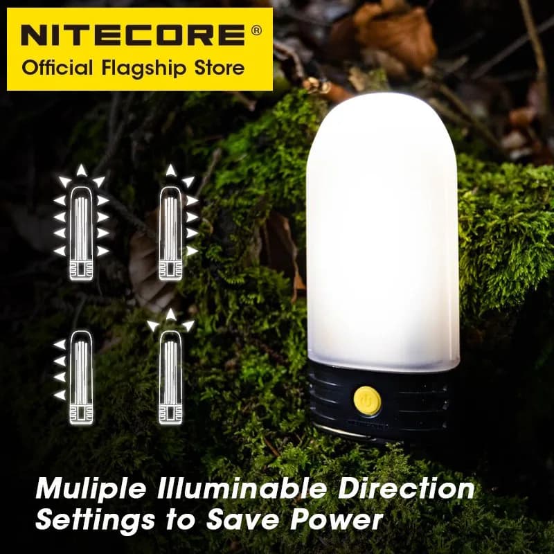 NITECORE LR60 Camping Light Emergency Power Supply 280 Lumen USB-C Rechargeable Portable LED Lantern Battery Charger For Camping - 2
