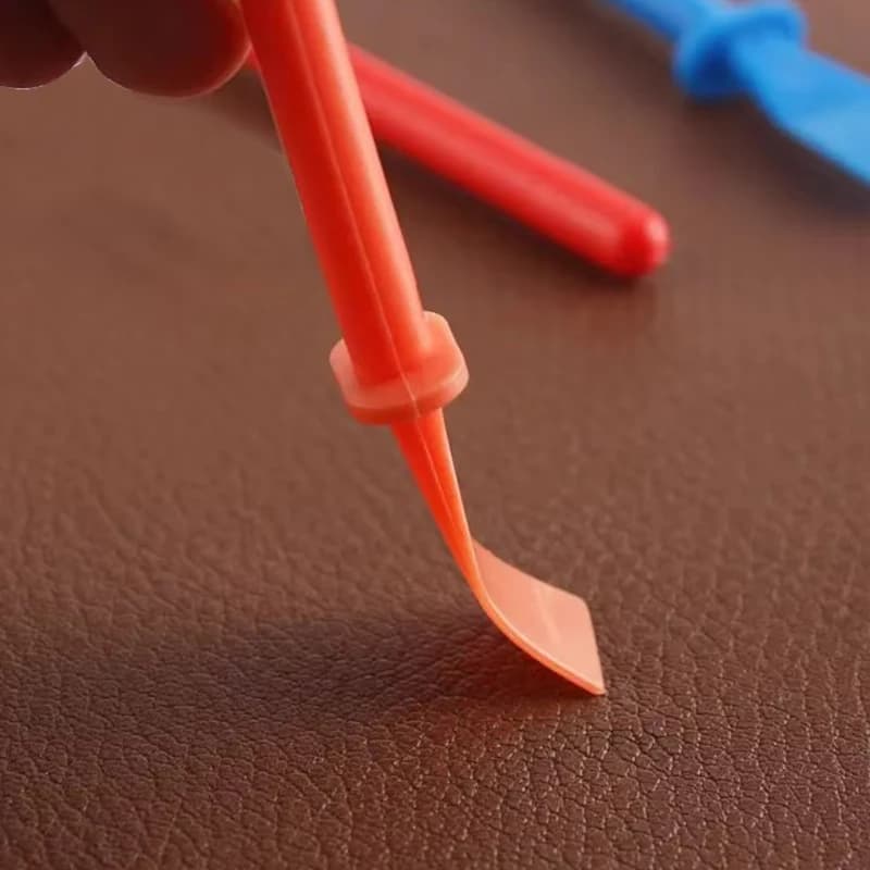 20 قطعة موزع صمغ، عصي توزيع صمغ من البولي بروبيلين، كاشطات طلاء لأدوات الحرف الجلدية اليدوية - 4