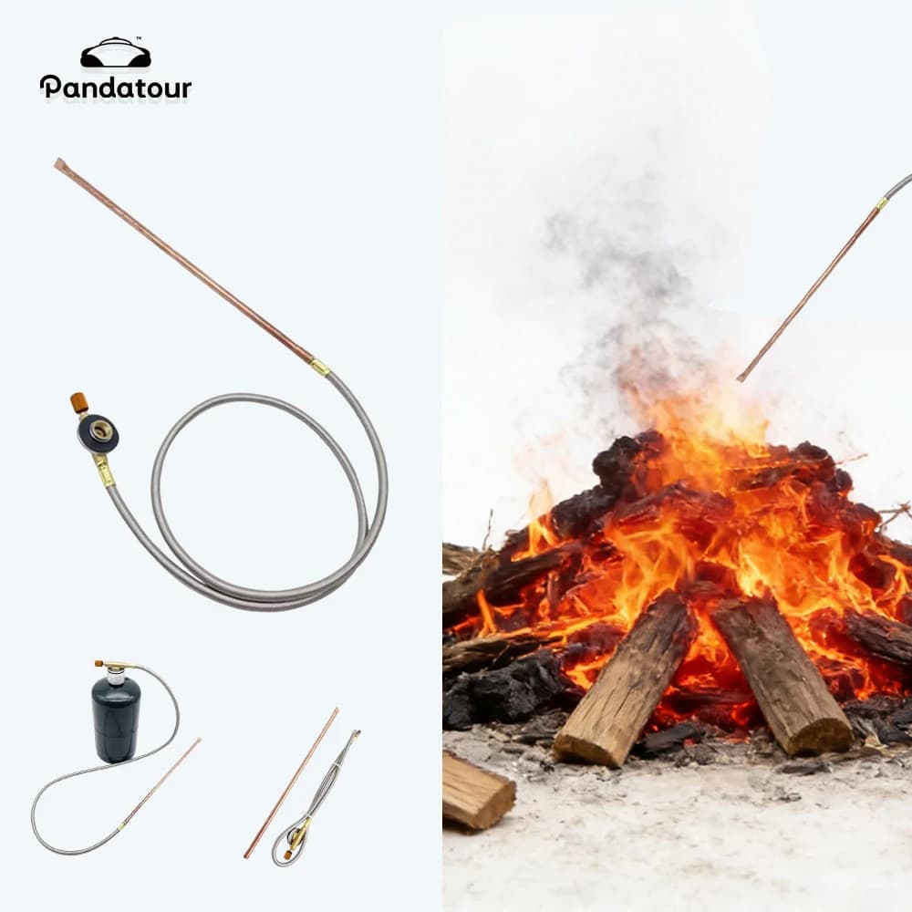 مسدس إشعال فحم محمول من Pandatour للشواء الخارجي والتخييم ومواقد الحطب مسدس إشعال محمول