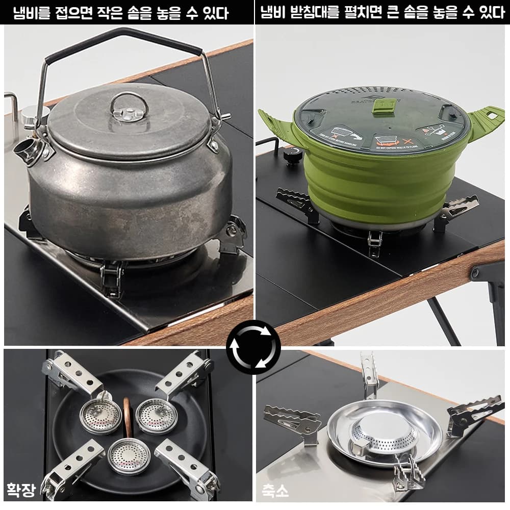 Pandatour Camping IGT 0.5UNT Gas Stove Outdoor One lick Ignite High Effi Ciency Camping Supplies Table Stove High Firepower - 2