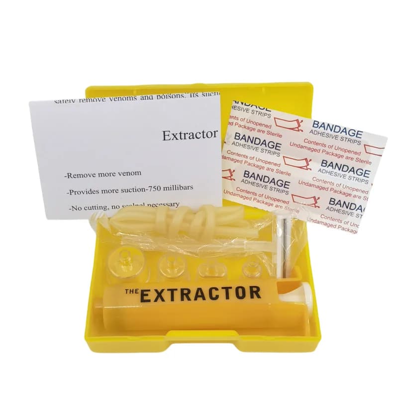 Venom Extractor Snake Insect Bite First Aid Kit Outdoor Emergency Survival Rescue Wild Venomous Bee Bite Vacuum Detox Pump - 6