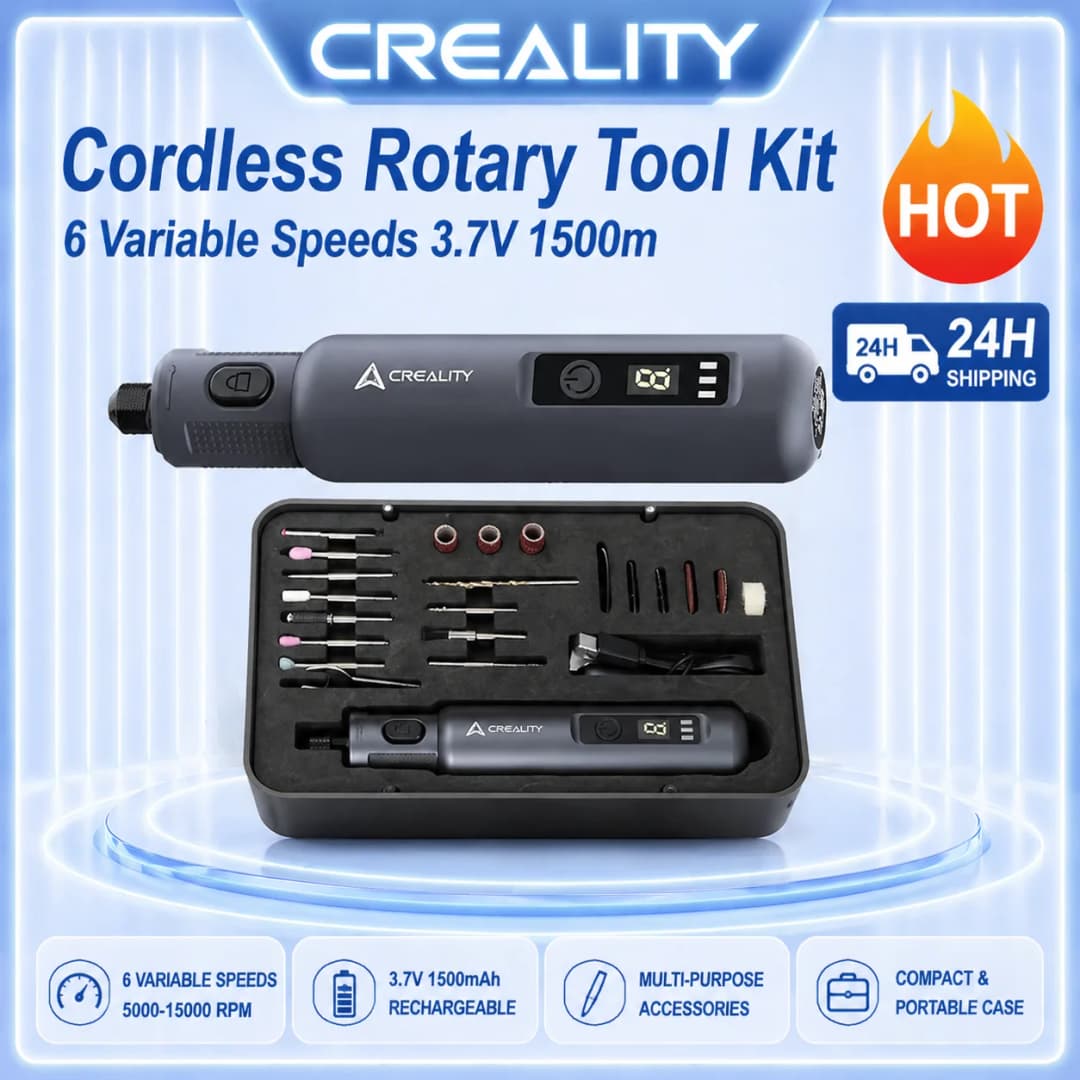 مجموعة أدوات دوارة لاسلكية Creality ترس ضبط الترس السادس 6 سرعات متغيرة 3.7V 1500mAh أجزاء طابعة ثلاثية الأبعاد محمولة باليد