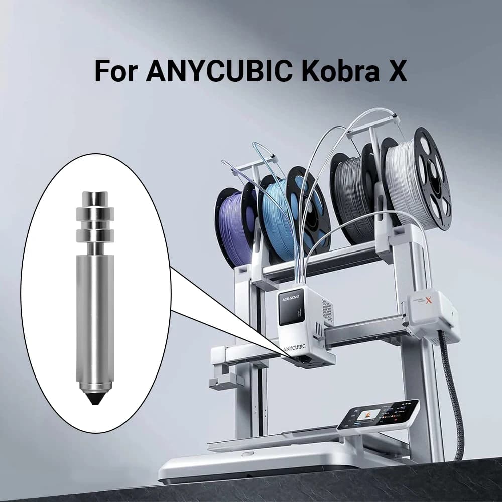 Anycubic Kobra X/Kobra 4 Bimetal Hotend Nozzle Kit 0.2 0.4 0.6 0.8mm Heating Assembly with Silicone Wiper 3D Printer Accessories - 5