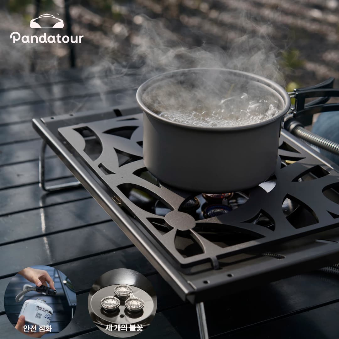 Pandatour IGT Camping Super High Firepower Stove Desktop One-Unit One-Touch Folding IGT Table Stove Stainless Steel Furnace ﻿ - 2