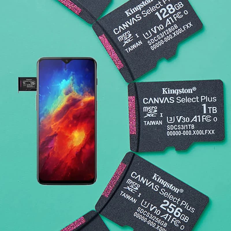 Original Kingston Micro SD Card 128Gb 256Gb 512Gb MicroSD Card 64G 1T U3 V30 A2 Adapter Max 150Mb Flash TF Card UAV Camera Phone - 5