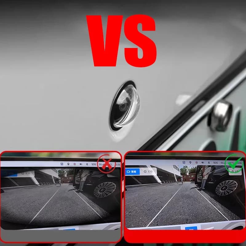 Universal Car Camera Lens Protector 2PCS Rear View Backup Camera Cover 360° Camera Protection Anti Scratch Waterproof - 5