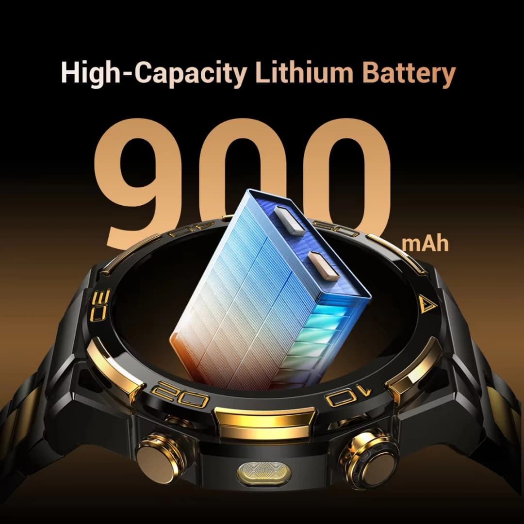 Blackview W90 Pro Smartwatch 1.43" AMOLED Display 900mAh Blood GPS Trace Oxygen,Bluetooth Calling Heart Rate Monitor Watch Men - 2