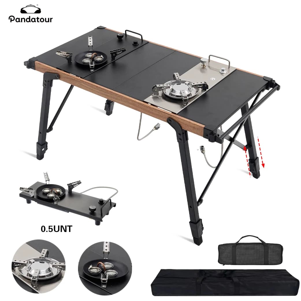Pandatour Camping IGT 0.5UNT Gas Stove Outdoor One lick Ignite High Effi Ciency Camping Supplies Table Stove High Firepower