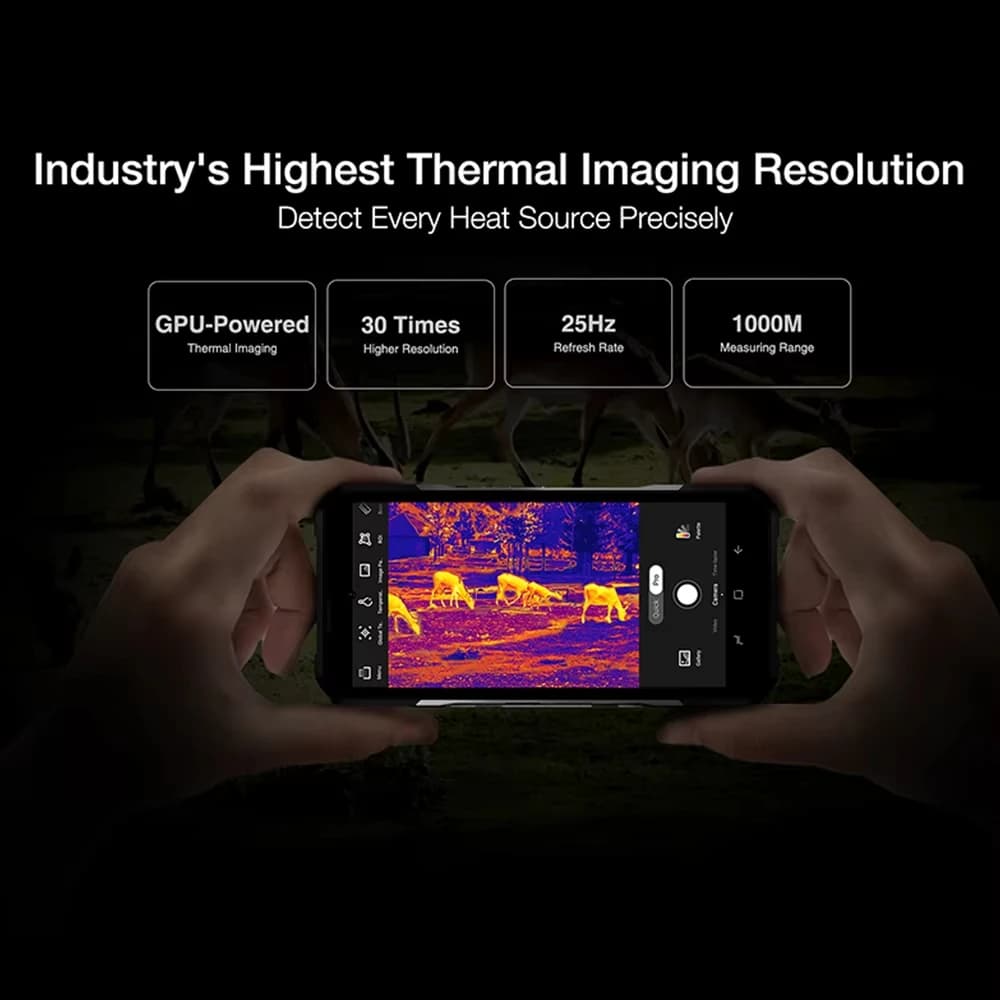 هاتف DOOGEE V20 Pro المتين بشاشة 6.43 بوصة 2K تصوير حراري ذاكرة 12GB+256GB كاميرا 64MP بطارية 6000mAh شحن 33W نظام أندرويد - 3