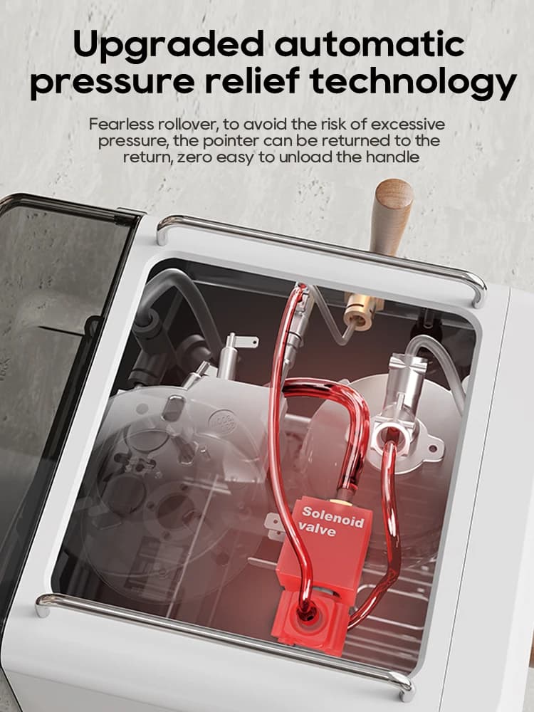 HiBREW H10plus Semi Automatic Espresso Coffee Machine DIY Function 20Bar Pressure Temperature Adjustable For Cappuccino & Latte - 5