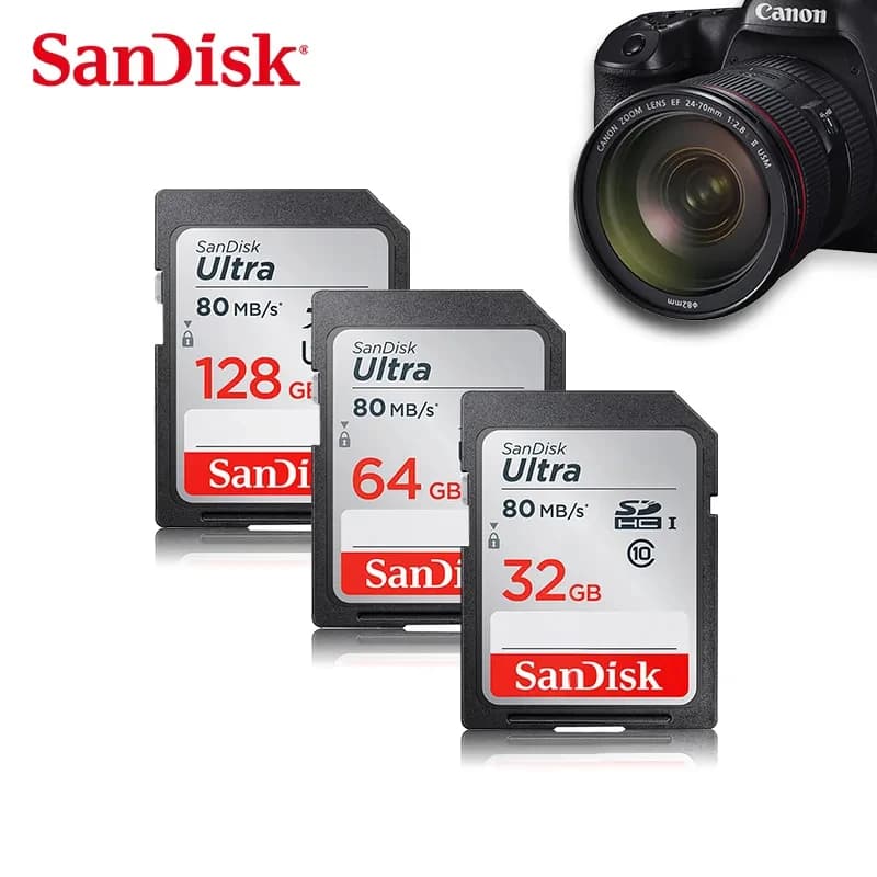 SanDisk Ultra Extreme Pro SD Card 128GB 64GB 32GB 512GB 256G 1T SD C10 Flash Memory Card SD U3 4K V30 Cards SDXC SDHC for Camera - 5