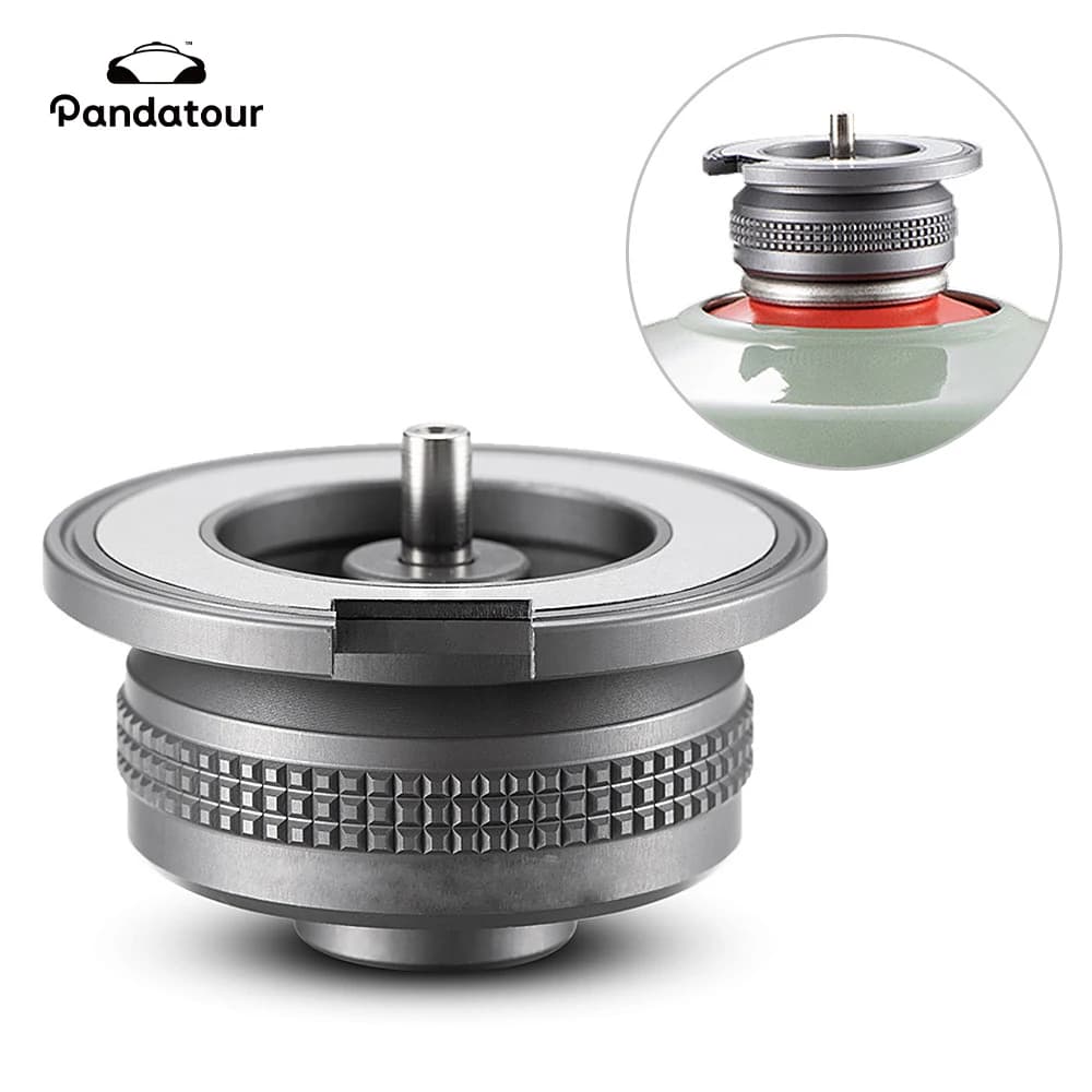 Pandatour Outdoor Camping Stove Adapter Split Stove External Connection Flat Gas Tank Cassette Furnace Cooking Picnic Equipment